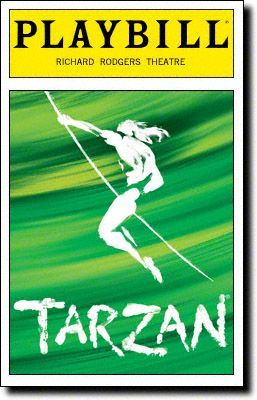 Tarzan Playbill Covers on Broadway – Information, Cast, Crew, Synopsis and Photo