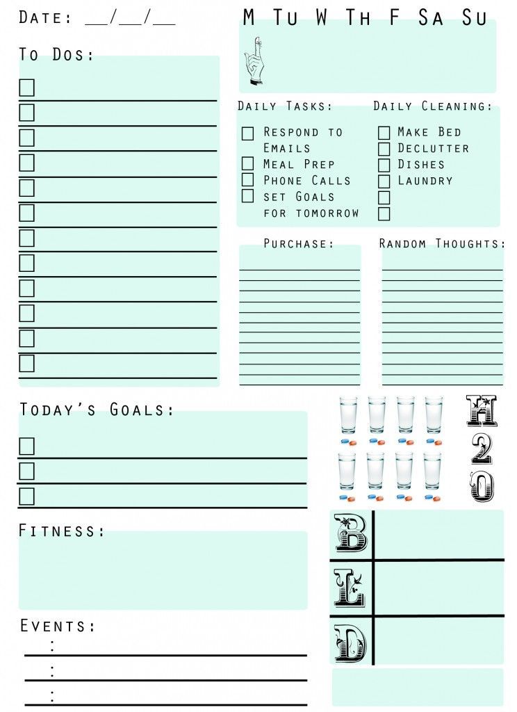 To-Do-List: This printable was great to plan my days and keep track of all my li