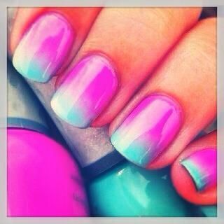 We would definitely try these ombre nails for Spring! Would you? ombre #nails