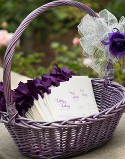 Wedding Programs purple