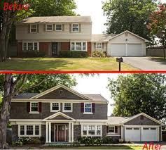 before & after exterior – WOW! LOVE the change!!
