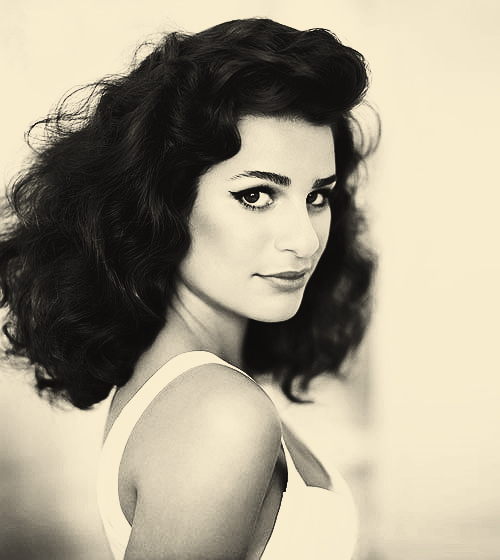 lea michele for allure looking like a movie star