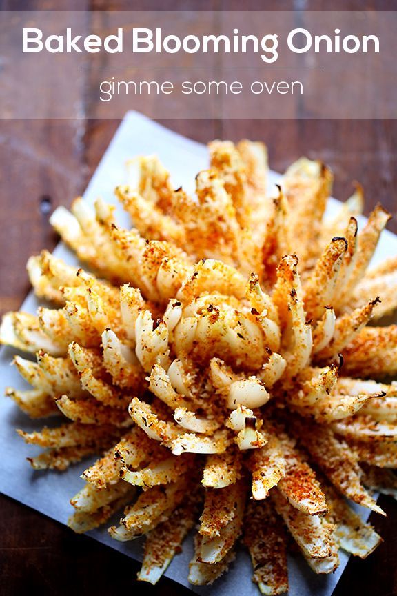 Baked Blooming Onion.  The dipping sauce is heavenly! I make it for French fries