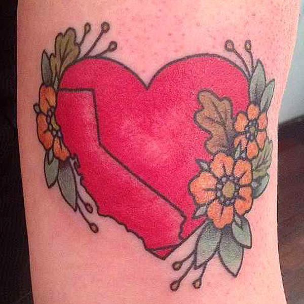 California tattoo, by Kapten Hanna of Idle Hand Tattoo in San Francisco. – Imgur