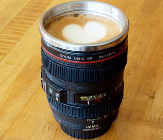 Camera Lens Coffee Mug (Set of 2) – this would make a fantastic Father's Day