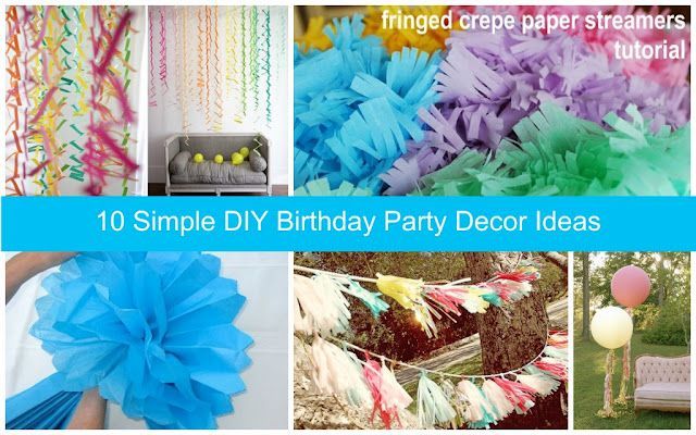 DIY Birthday Party Decor