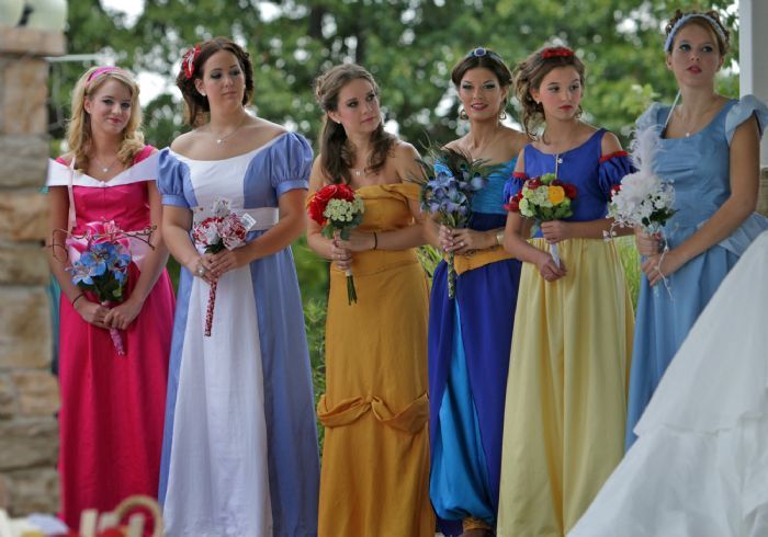 Disney inspired bridesmaids. In case you hate your friends.