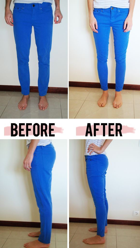 Fix skinny jeans (or any jeans) that are too big. A good thing to know if you lo