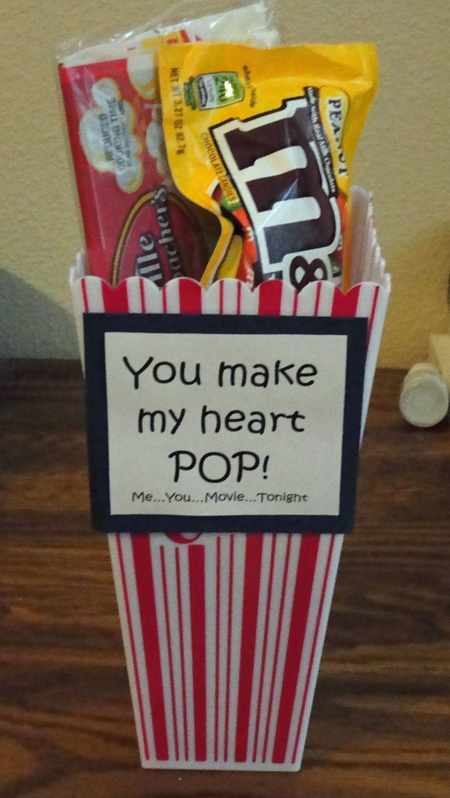 Movie night on Valentine's Day for the kids….cute to have waiting for them