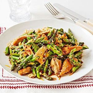 Orange Chicken with Asparagus, easy and healthy