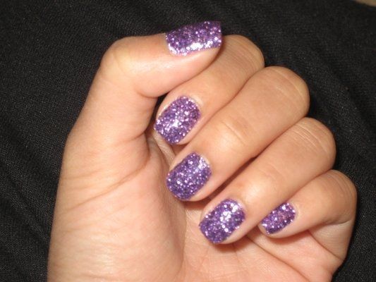 Purple Rock-star Gel Nails