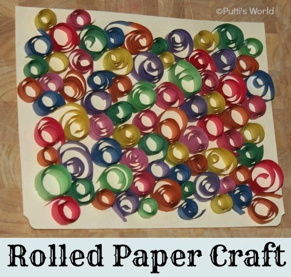 Rolled paper crafts