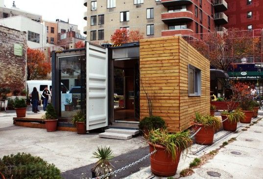 Shipping Container Prefab Home Pops Up in NYC's West Village | Inhabitat – S