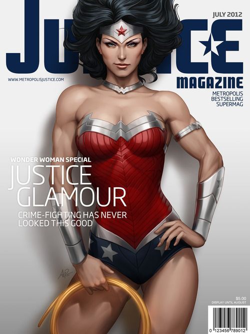 Stanley Lau cover artist for DC puts up a just for fun take on Wonder Woman.