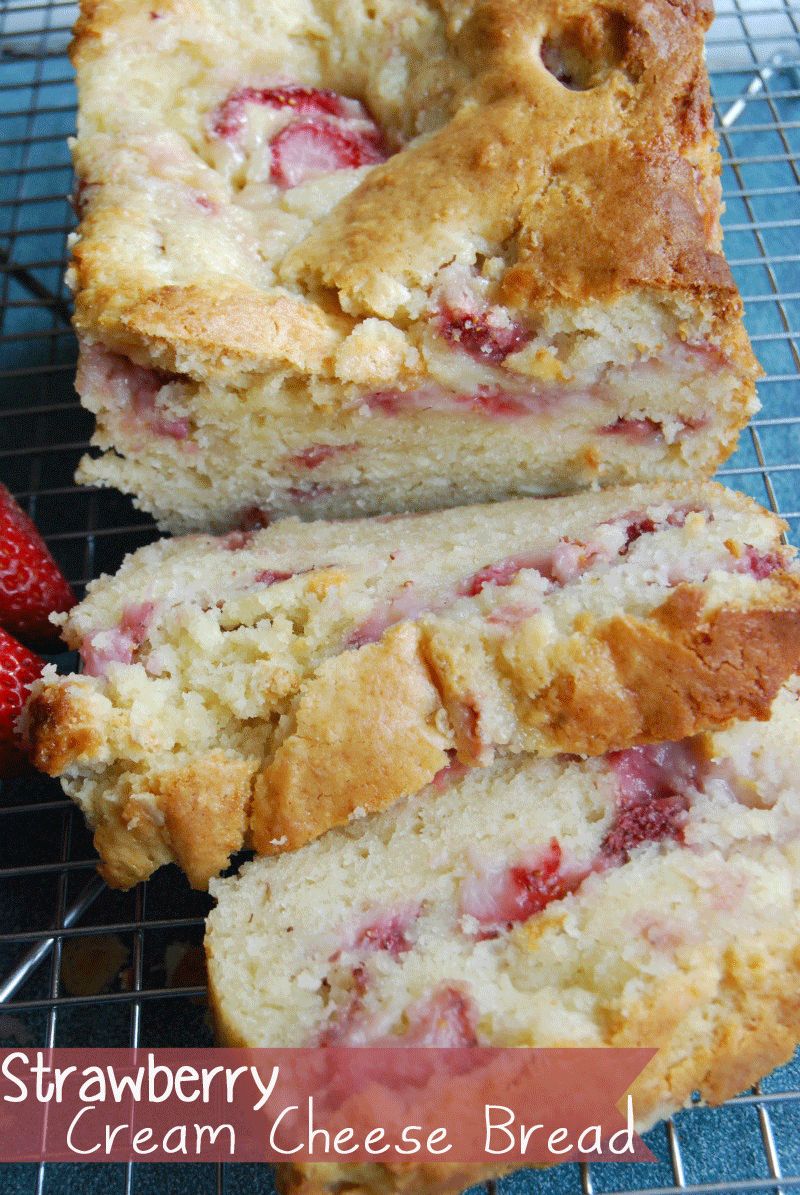 Strawberry Cream Cheese Bread… This was wonderful! I made it with some strawbe