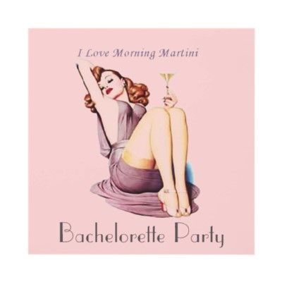 vintage retro Bachelorette Party Invitation. Girls just want to have fun!