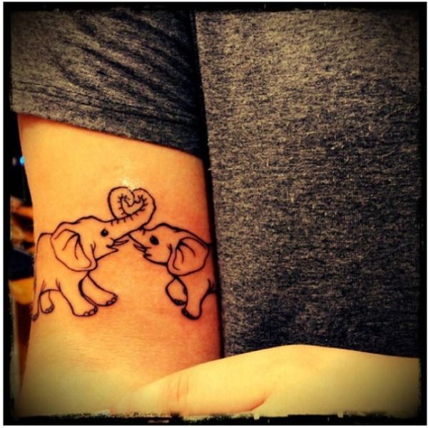 "I made this tattoo to symbolize me and my sister. We love each other in a w
