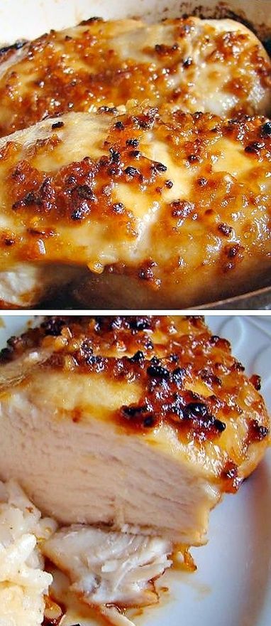 Baked Garlic Brown Sugar Chicken. Sounds AMAZING