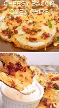 Cheesy Bacon Oven Chips