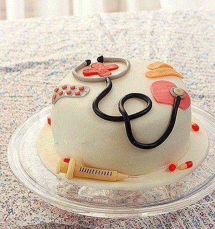 Creative cake designed for healthcare professionals