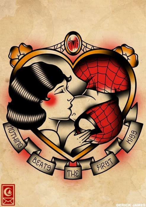 Derick James 4 Spiderman Kisss