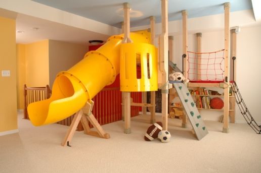 Kid Playrooms.  My boys would love to have a playroom like this.  Maybe when we