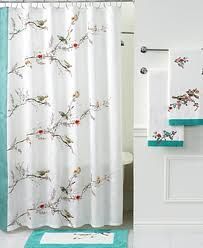 Lenox birds bathroom with turquoise, red and yellow