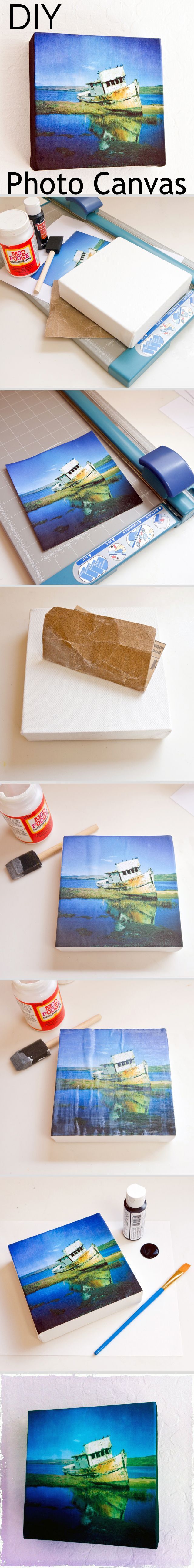 Make your own photo canvas prints to save money