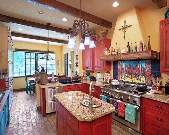 Mexican Style Kitchen Design, Pictures, Remodel, Decor and Ideas