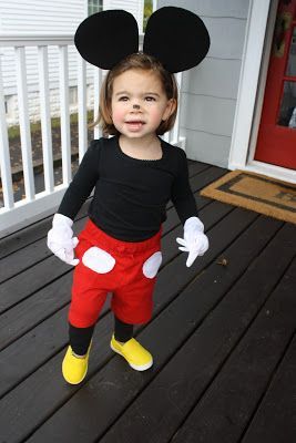 Simple Halloween Costume for kids  DIY Mickey mouse costume -Cute!  …I could t
