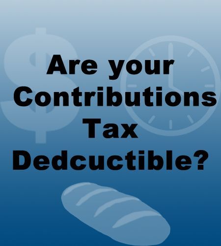Are your contributions tax deductible