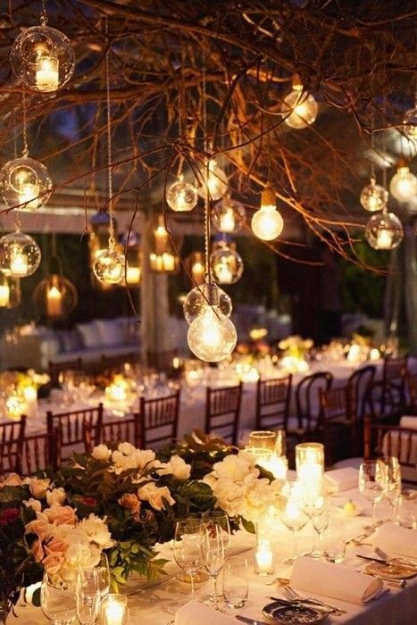 im loving the bubble lights hanging over the tables,. thats what shawn and i are