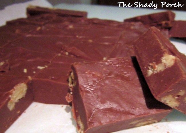 The Shady Porch: No Fail 3-Ingredient Fudge!  #fudge #chocholate #candy