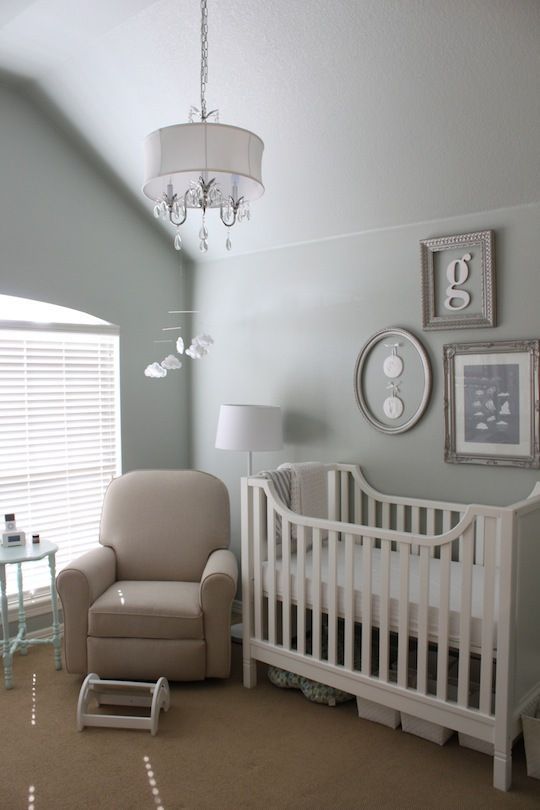 Baby Gs Elegant Gender Neutral Nursery My Room – LOVE the colors in this room!.