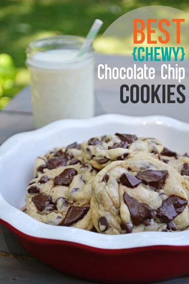 Best Chewy Chocolate Chip Cookie Recipe: this is seriously the BEST recipe that