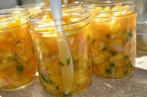 Canning recipe for peach salsa