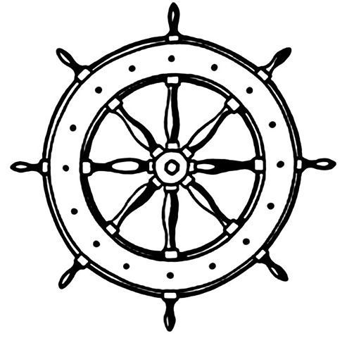 captains wheel tattoo | Wheel Ship