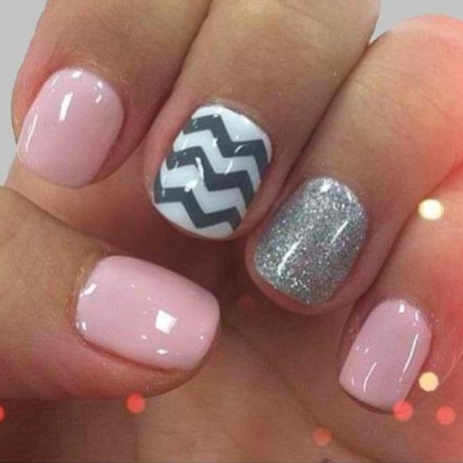 Chevron Nail art