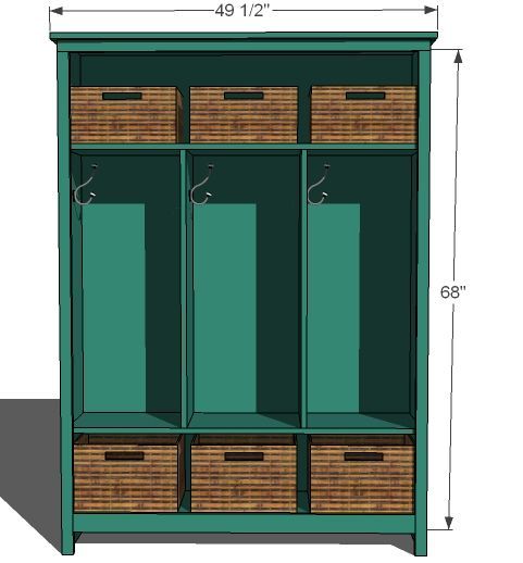 DIY – Locker Cabinet for Fresh Home Magazine, I think I could make 2 sets of the