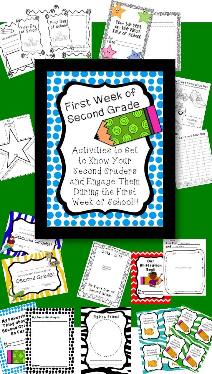 Great activities for a great start to second grade!!!!