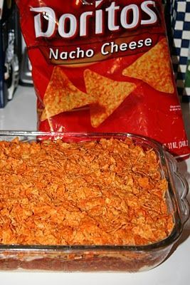 I HAVE BEEN LOOKING FOR THIS FOR YEARSSSS! Taco Bake Ingredients: 1 lb. hamburge