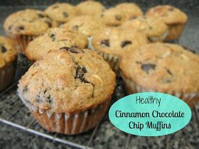 Little Miss Kimberly Ann: Healthy Cinnamon Chocolate Chip Muffins