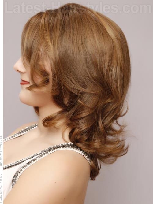 TAPERED CURLS -   Medium Layered Hairstyles | Medium Layered Hairstyles for Women | Mid Length Hai