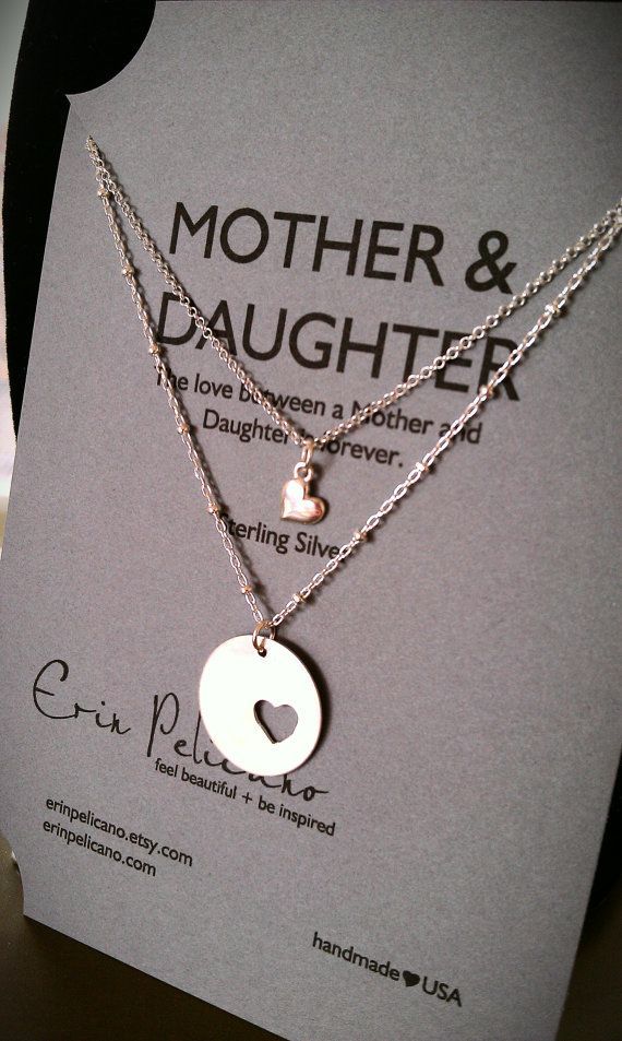 Mother/Daughter Necklace set… Love