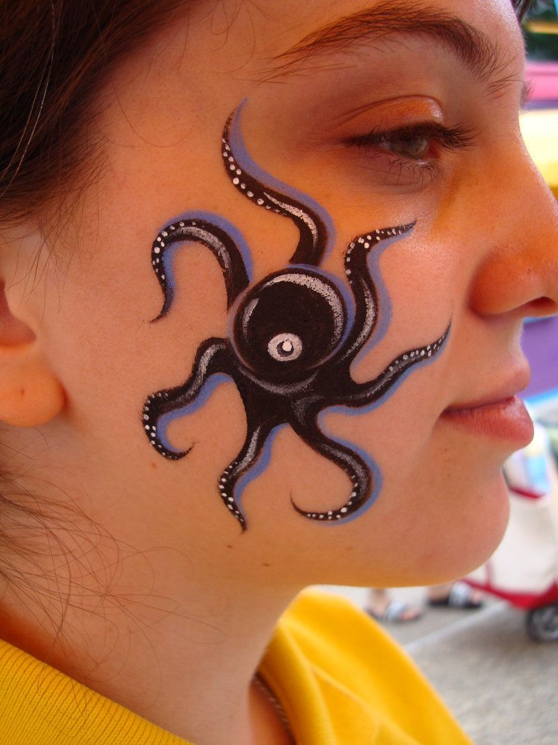 Octopus (Face Painting) by Catherine Pannulla