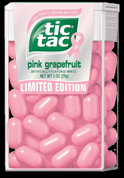 Pink Tic Tac – Limited Edition – The Tic Tac Brand gone pink for Breast Cancer A