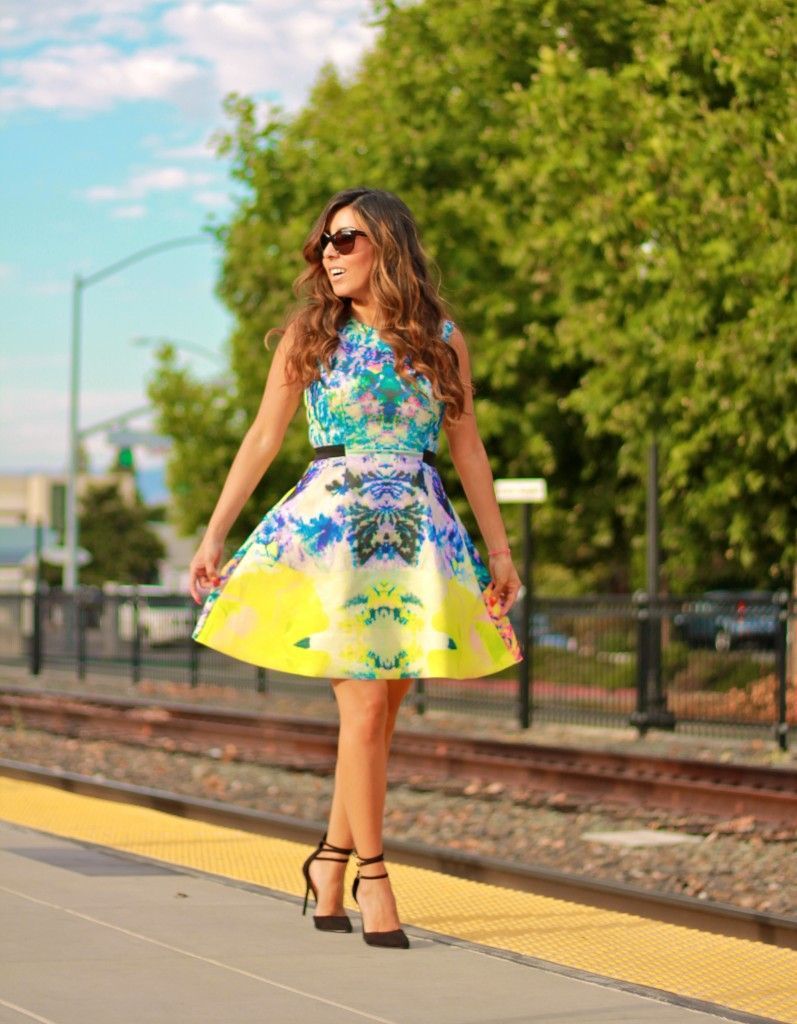 Printed summer dress #fashion #dress #style