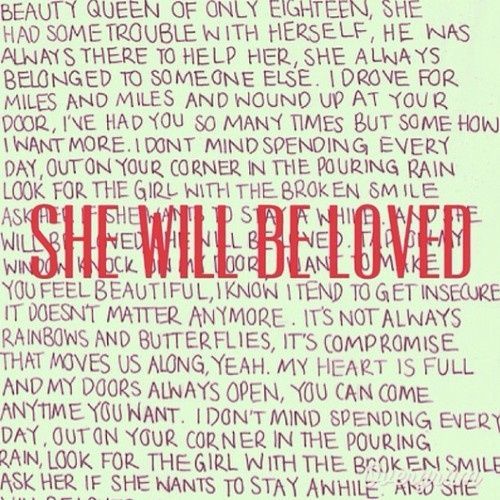 She Will Be Loved- Maroon 5