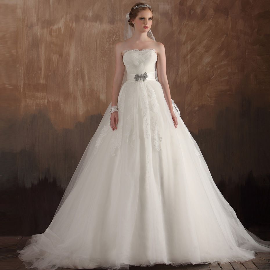 Strapless Ball Gown charming bridal gown