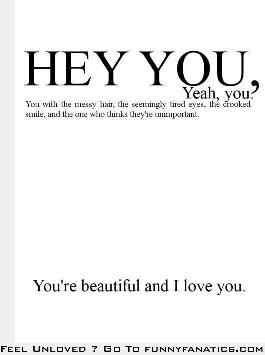 To all of you who think youre ugly, this is for you. Please repin on your most p